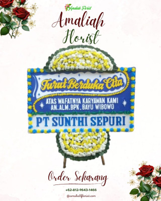 Papan Bunga Duka di Kalibata