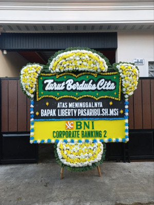 Papan Bunga Duka di Kalibata