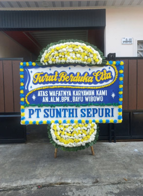 Papan Bunga Duka di Kalibata