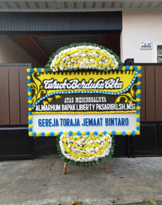 Papan Bunga Duka di Kalibata