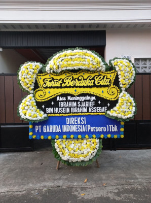 Papan Bunga Duka di Kalibata
