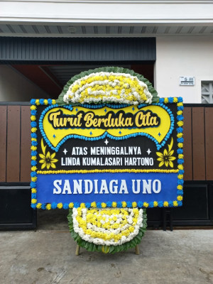 Papan Bunga Duka di Kalibata