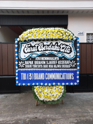 Papan Bunga Duka di Kalibata